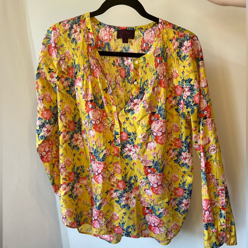 J. Crew Liberty floral blouse shirt